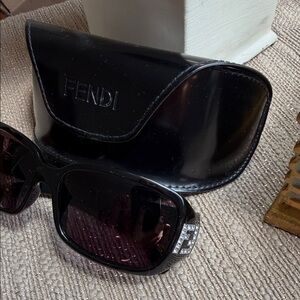 Fendi Black Sunglasses with Case